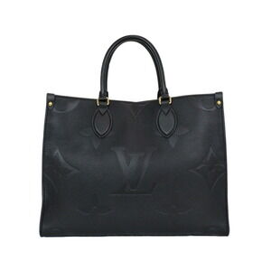 Louis Vuitton Tote Bag Black Go Monogram On Noir the Shoulder Empreinte